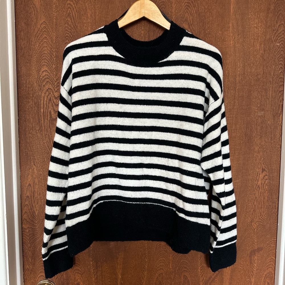 H&M fine knit striped sweater